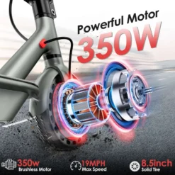 2025 - OOK-TEK D8 KickScooter Elsparkcykel - 30km/h elcykel