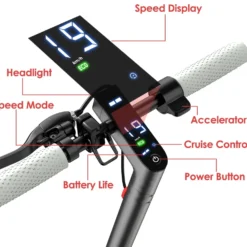 2025 - OOK-TEK D8 KickScooter Elsparkcykel - 30km/h elcykel