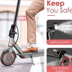 2025 - OOK-TEK D8 KickScooter Elsparkcykel - 30km/h elcykel