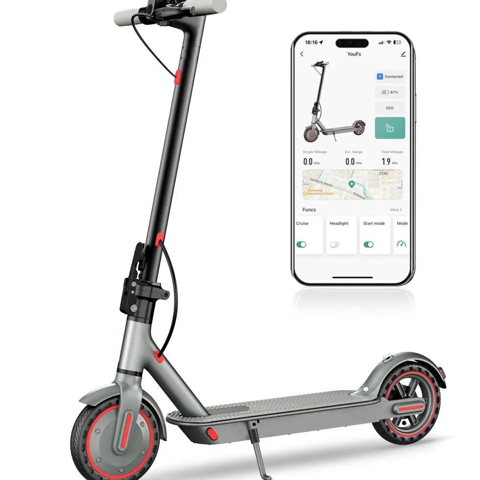 2025 - OOK-TEK D8 KickScooter Elsparkcykel - 30km/h elcykel