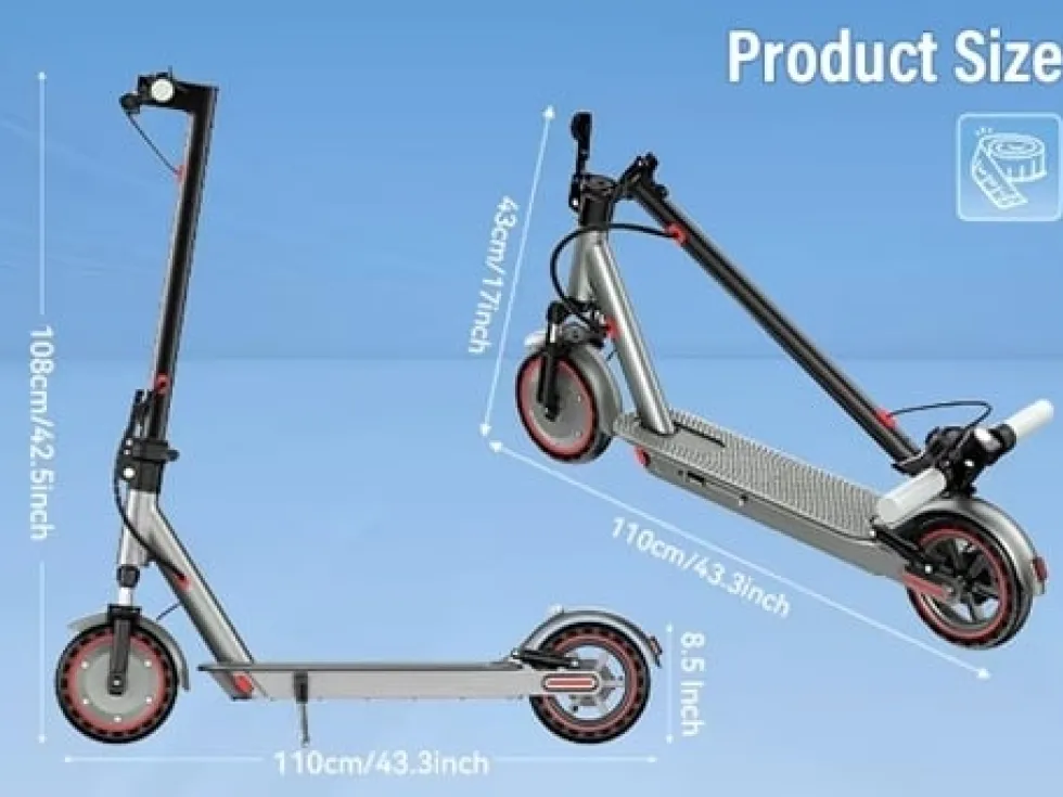 2026 - OOK-TEK D8 MAX suspension KickScooter Elsparkcykel - 30km/h elcykel