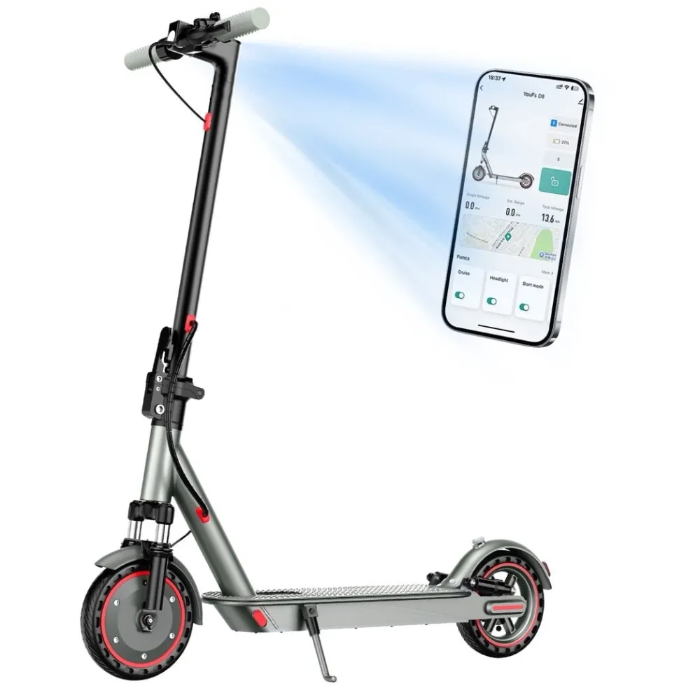 2026 - OOK-TEK D8 MAX suspension KickScooter Elsparkcykel - 30km/h elcykel