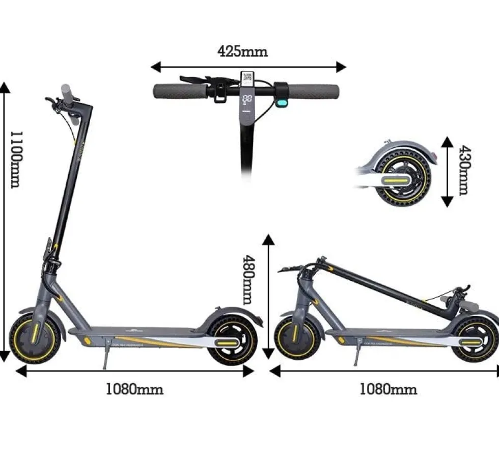 2025 - OOK-TEK V8 KickScooter Elsparkcykel - 30km/h elcykel