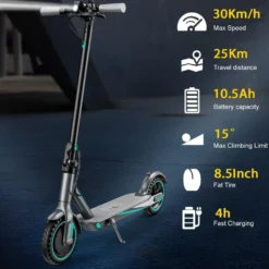 2026 - OOK-TEK V8 KickScooter Elsparkcykel - 30km/h elcykel