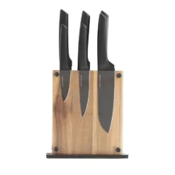 Orrefors Jernverk knivset med knivblock 6 delar