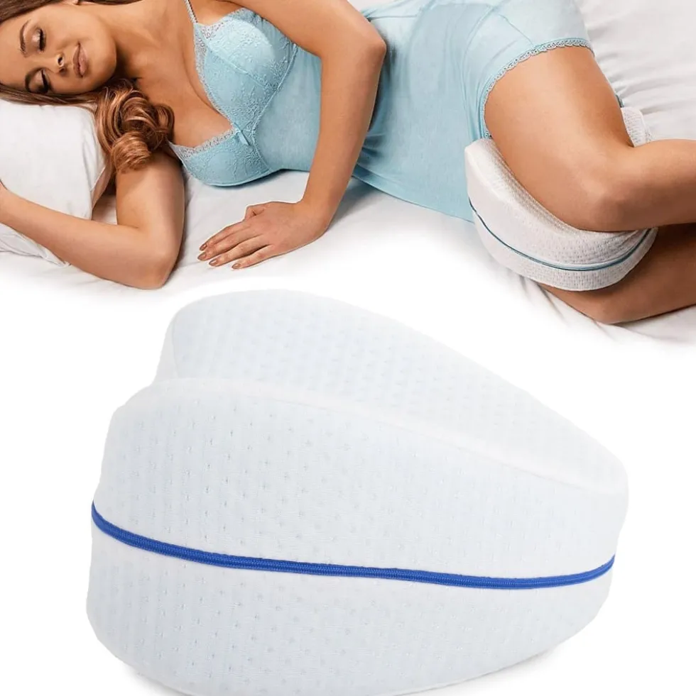 Ortopedisk Benkudde - Ergonomisk Knäkudde i Memory Foam för Sidosovare