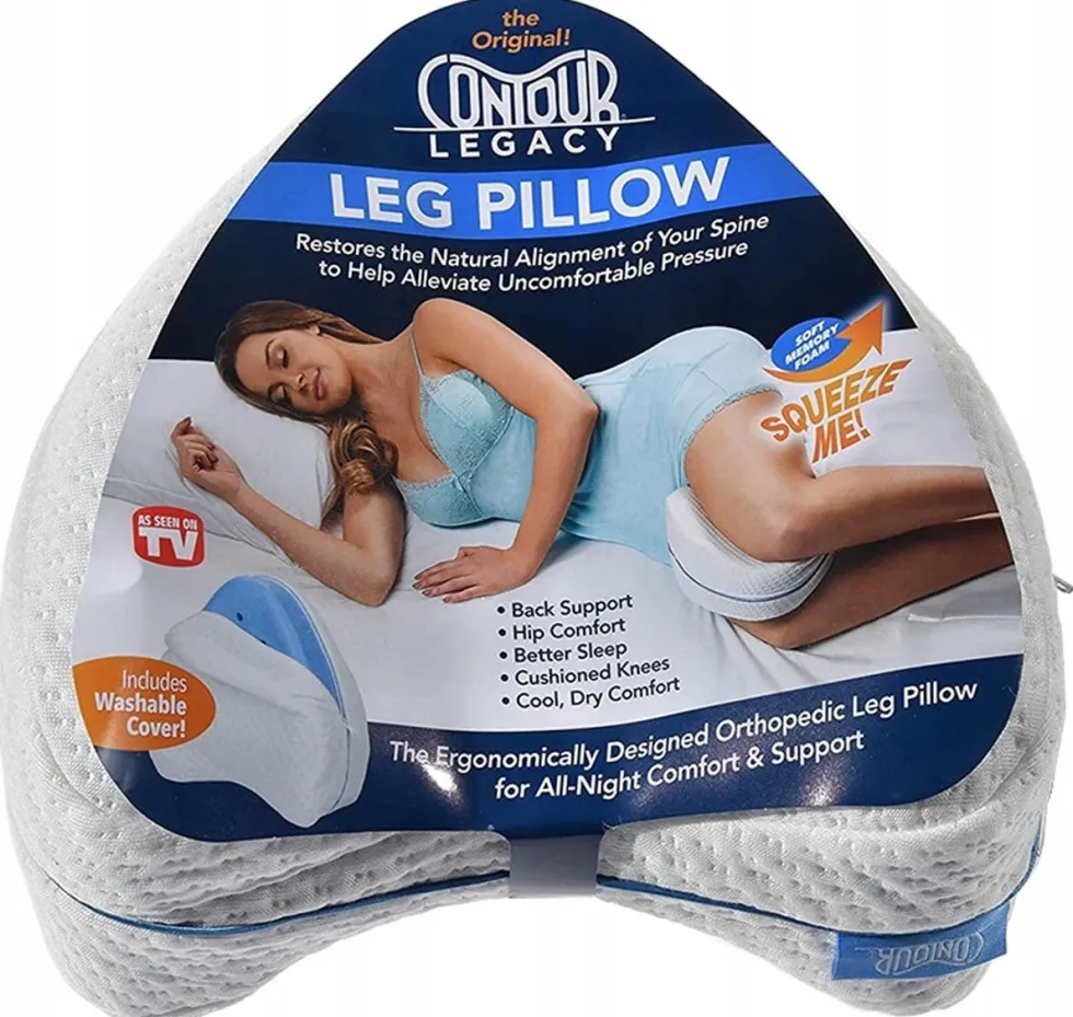 Ortopedisk Benkudde - Ergonomisk Knäkudde i Memory Foam för Sidosovare