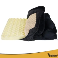 Ortopedisk hundbädd S 65x55x18 cm svart, avtagbart tvättbart överdrag