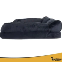 Ortopedisk hundbädd S 65x55x18 cm svart, avtagbart tvättbart överdrag