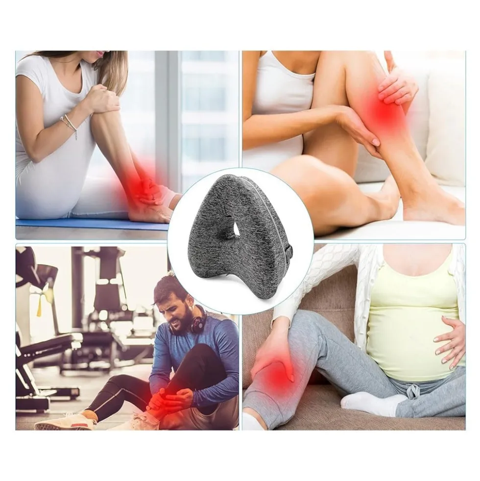 Ortopedisk Knäkudde i Memory Foam för Sidosovare - Ergonomisk Benkudde