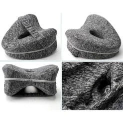 Ortopedisk Knäkudde i Memory Foam för Sidosovare - Ergonomisk Benkudde