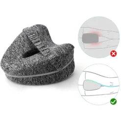 Ortopedisk Knäkudde i Memory Foam för Sidosovare - Ergonomisk Benkudde