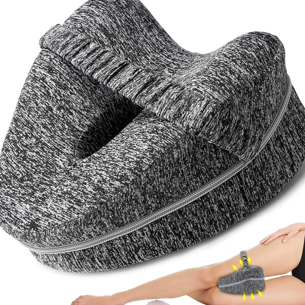 Ortopedisk Knäkudde i Memory Foam för Sidosovare - Ergonomisk Benkudde