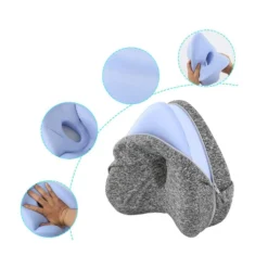 Ortopedisk Knäkudde i Memory Foam för Sidosovare - Ergonomisk Benkudde