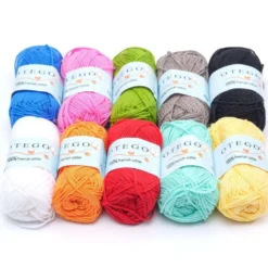 10-Pack Bomullsgarn - 15g per Nystan