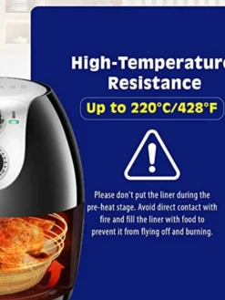 100 Pack 16cm Air Fryer Papper Engångspapper Pergament Formar