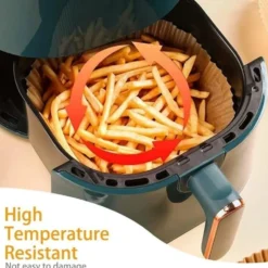 100 Pack 16cm Air Fryer Papper Engångspapper Pergament Formar