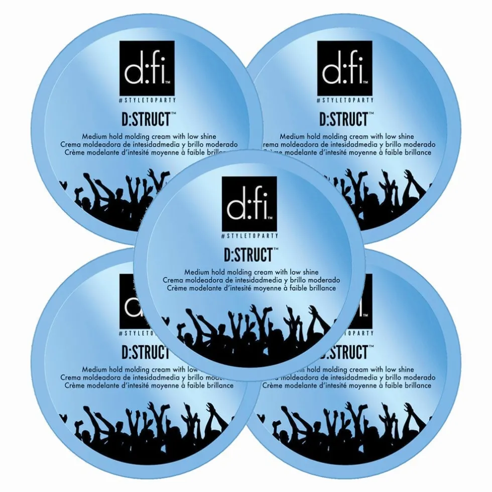 5-pack D:fi D:struct Molding Cream Blå Stor 150g