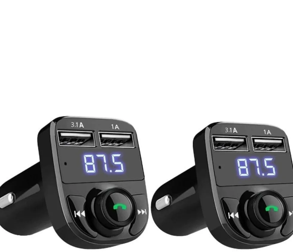 2-PackFM sändare X8 med bluetooth och handsfree