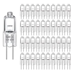 20-pack G4 halogenlampor 20W 12V - Varmvita