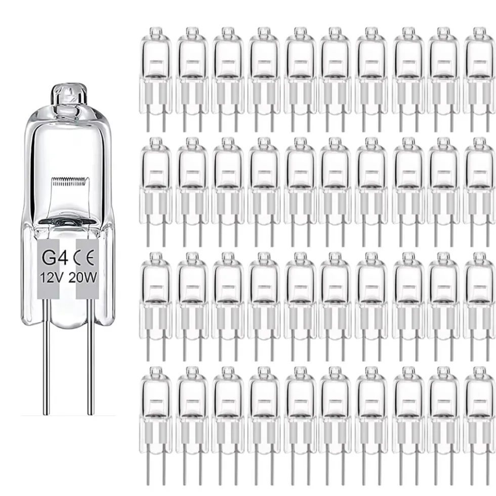 20-pack G4 halogenlampor 20W 12V - Varmvita