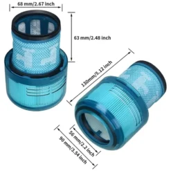 2-pack HEPA filter för Dyson V11, V15, V10