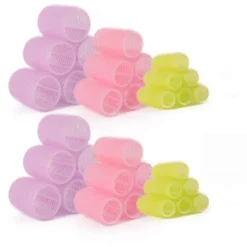 25-pack Hårrullar med Clips och Kam - Skapa Perfekta Lockar