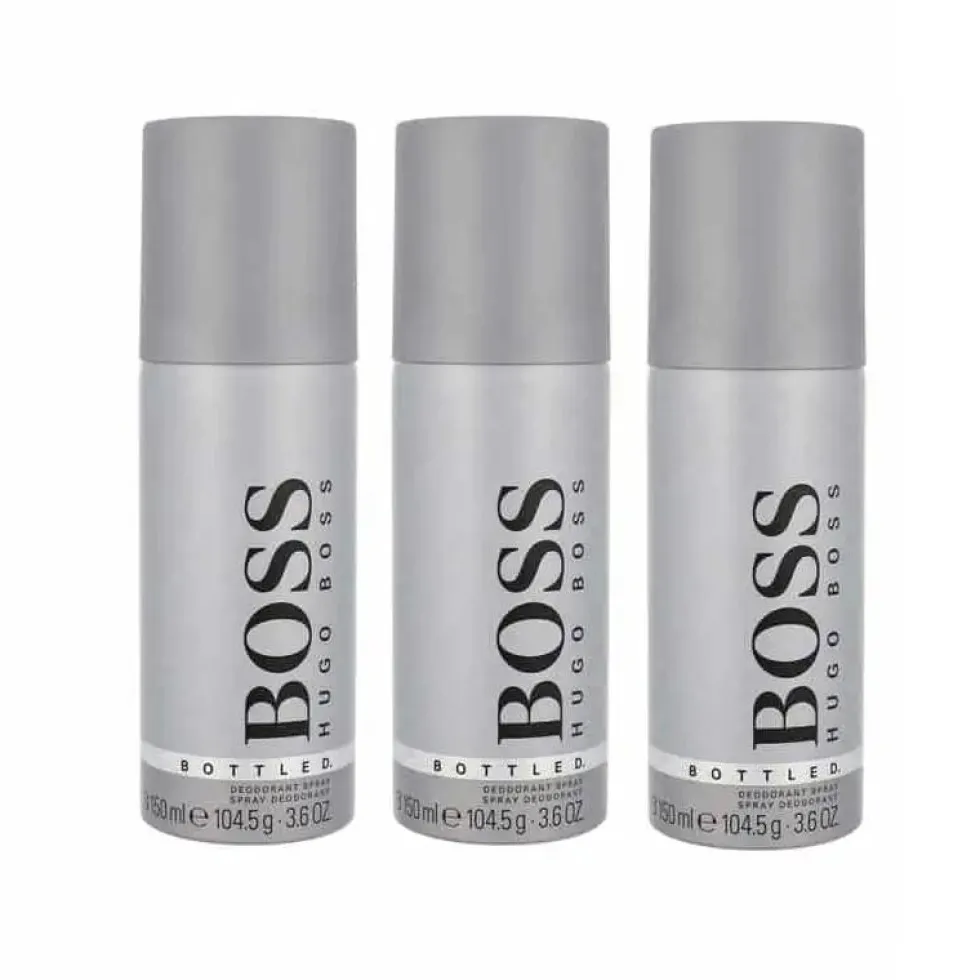 3-pack Hugo Boss Bottled Deo Spray 150ml