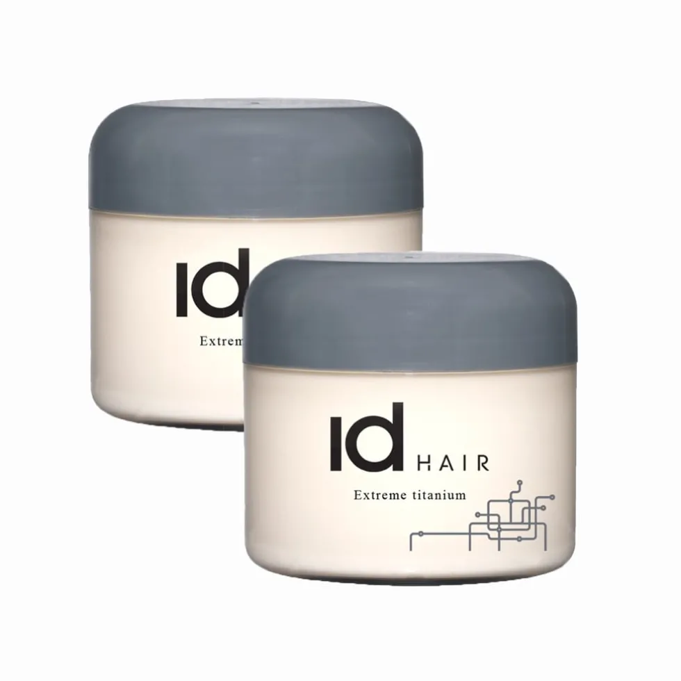 2-pack ID Hair Extreme Titanium Wax 90ml
