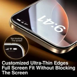 3-Pack iPhone 17 Pro Skärmskydd i Härdat Glas - Easy apply Automatisk Installation – Bubbelfritt & Precisionspassat