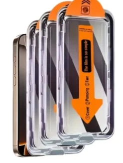 3-Pack iPhone 17 Pro Skärmskydd i Härdat Glas - Easy apply Automatisk Installation – Bubbelfritt & Precisionspassat