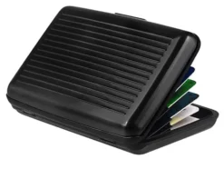 2-Pack Korthållare i Aluminium - RFID-Säker