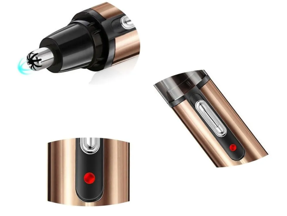 2-Pack Laddbar Näshårstrimmer / Öronhårstrimmer