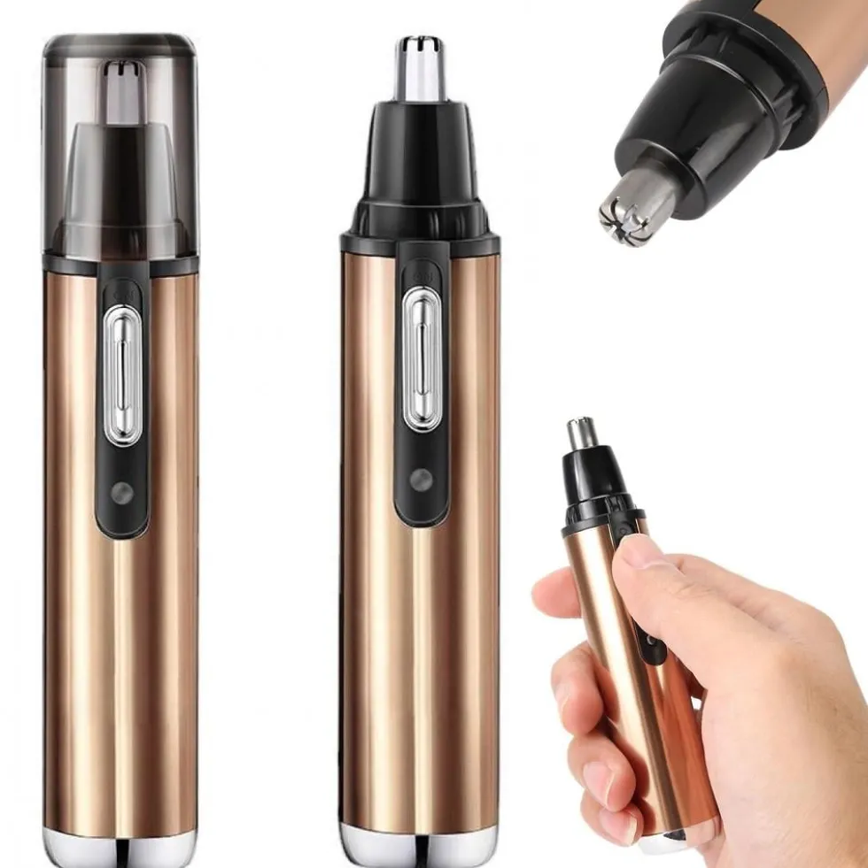 2-Pack Laddbar Näshårstrimmer / Öronhårstrimmer