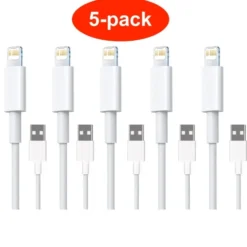 5-PACK Lightning Charging Cable for iPhone