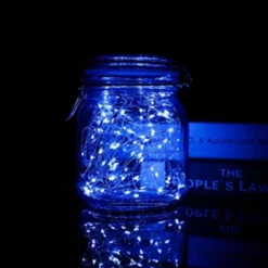10-Pack 1m Mini LED Ljusslinga Batteridriven Blå