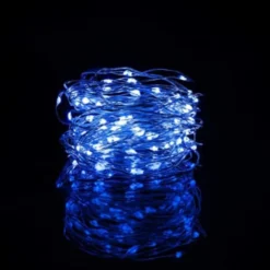 10-Pack 1m Mini LED Ljusslinga Batteridriven Blå