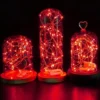 10-Pack 1m Mini LED Ljusslinga Batteridriven Röd