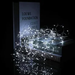 10-Pack 1m Mini LED Ljusslinga Batteridriven Kall Vit