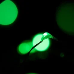 10-Pack 1m Mini LED Ljusslinga Batteridriven Grön
