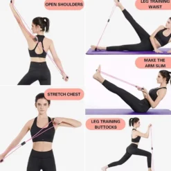 3-pack Motståndsband för Träning, Yoga och Rehabilitering