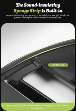 4-Pack Navkapslar Cyclone kompatibel med Tesla Model Y Hjulkåpor 19 Tum 2020–2024 – Cyclone Aero Wheel Covers Svart ABS