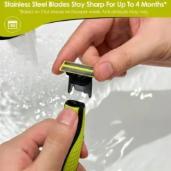 3-pack rakblad kompatibel med Philips Oneblade Ersättningsblad T blade
