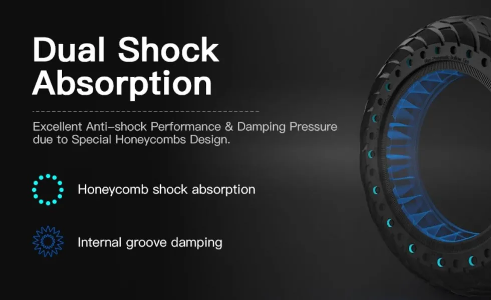 2-Pack - Segway G30 Däck - Punkteringsfria Honeycomb