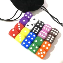 100-pack Sexsidiga Tärningar - Perfekt för Party, Spel & Pussel
