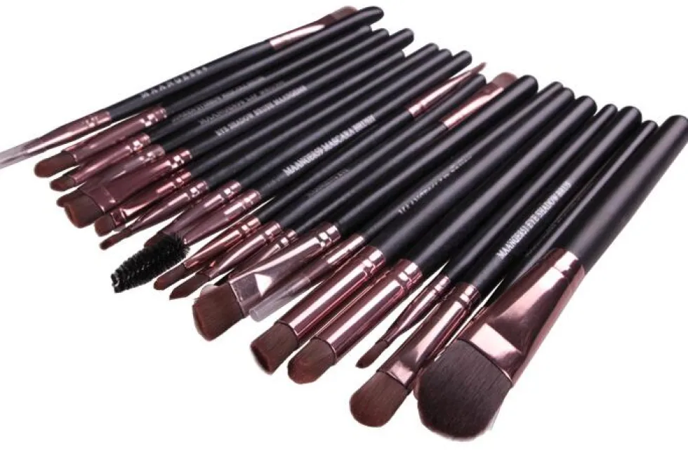 20-pack Sminkborstar - Roséguld