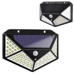 2-Pack Solcell Vägglampa med Rörelsesensor