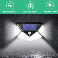 2-Pack Solcell Vägglampa med Rörelsesensor