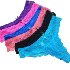 6-pack stringtrosor spetstrosor, 6 olika färger!