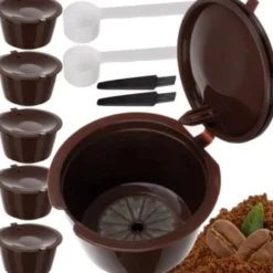 6-pack Återanvändbara Kaffekapslar för Nespresso och Dolce Gusto